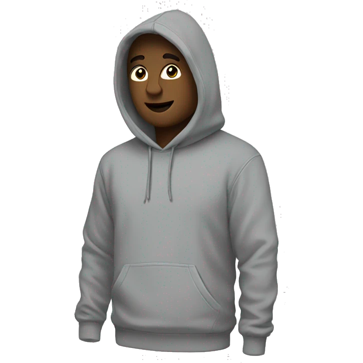 hoodie grey emoji