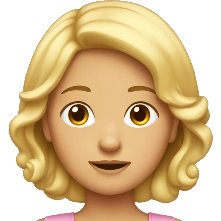 Tete de fille emoji