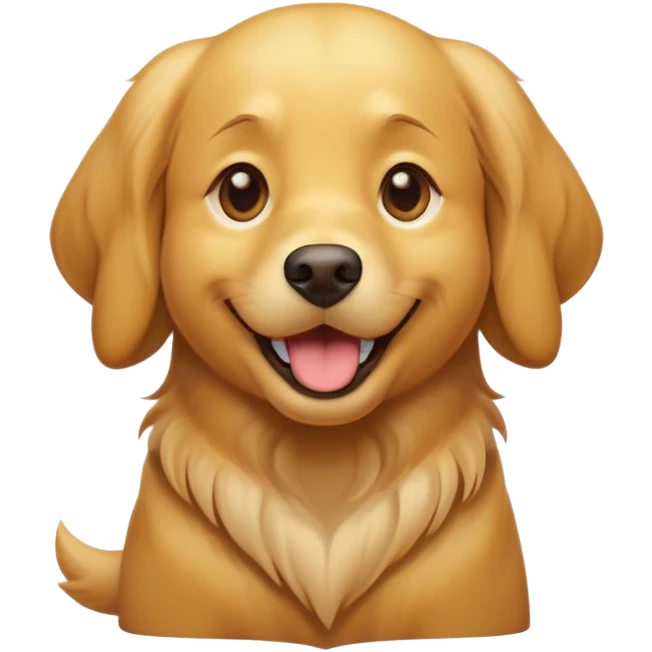 Cinematic Comical Golden Retriever Portrait Emoji, Head tilted dramatically with an exaggeratedly amused expression, featuring a vibrant golden coat with a lively sheen, wide, expressive brown eyes filled with playful disbelief, Simplified yet hilariously expressive features, highly detailed, glowing with a slightly sassy glow, high shine, dramatic yet playful, stylized with an air of cheeky mischief, bright and endearing, soft glowing outline, capturing the essence of a spirited and over-the-top companion, so meme-worthy it feels like it could side-eye its way into internet fame instantly! emoji