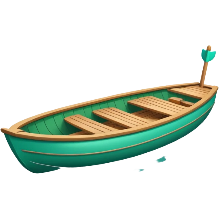 green boat in cartoon  emoji
