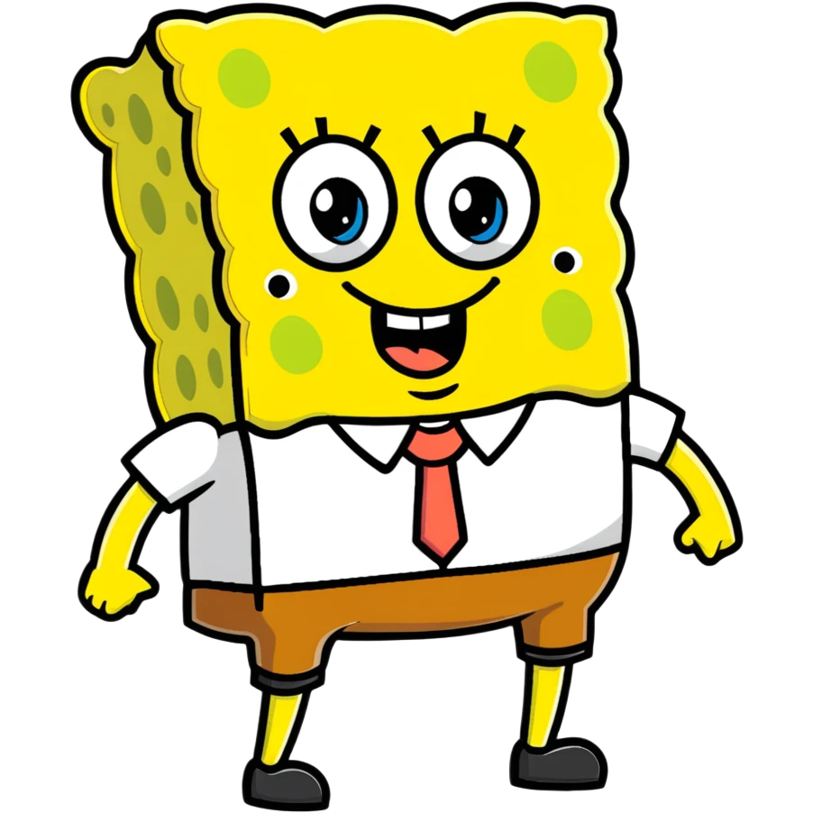 iconic SpongeBob SquarePants emoji