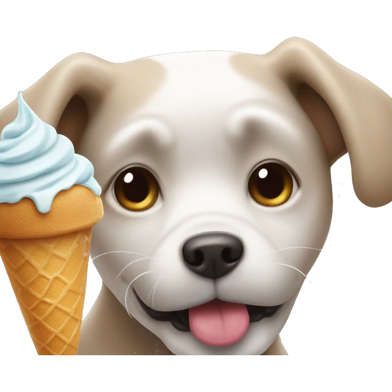 dog with ice cream  emoji