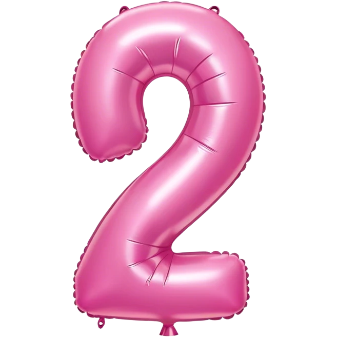 Pink balllon number 1 emoji