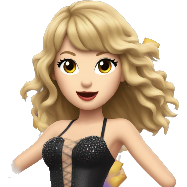 Taylor Swift performing at eras tour emoji