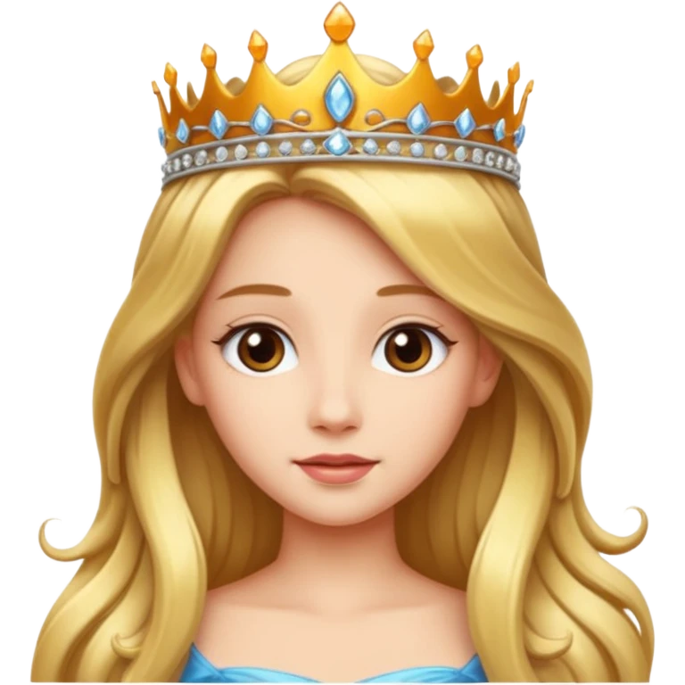 beautiful princess amber from sofia the first with long hair emoji