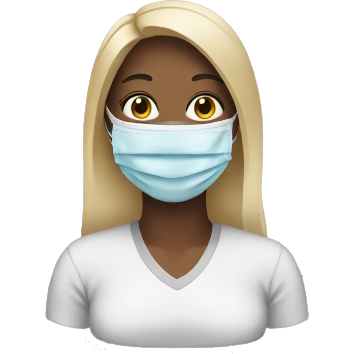 Women with face mask on emoji