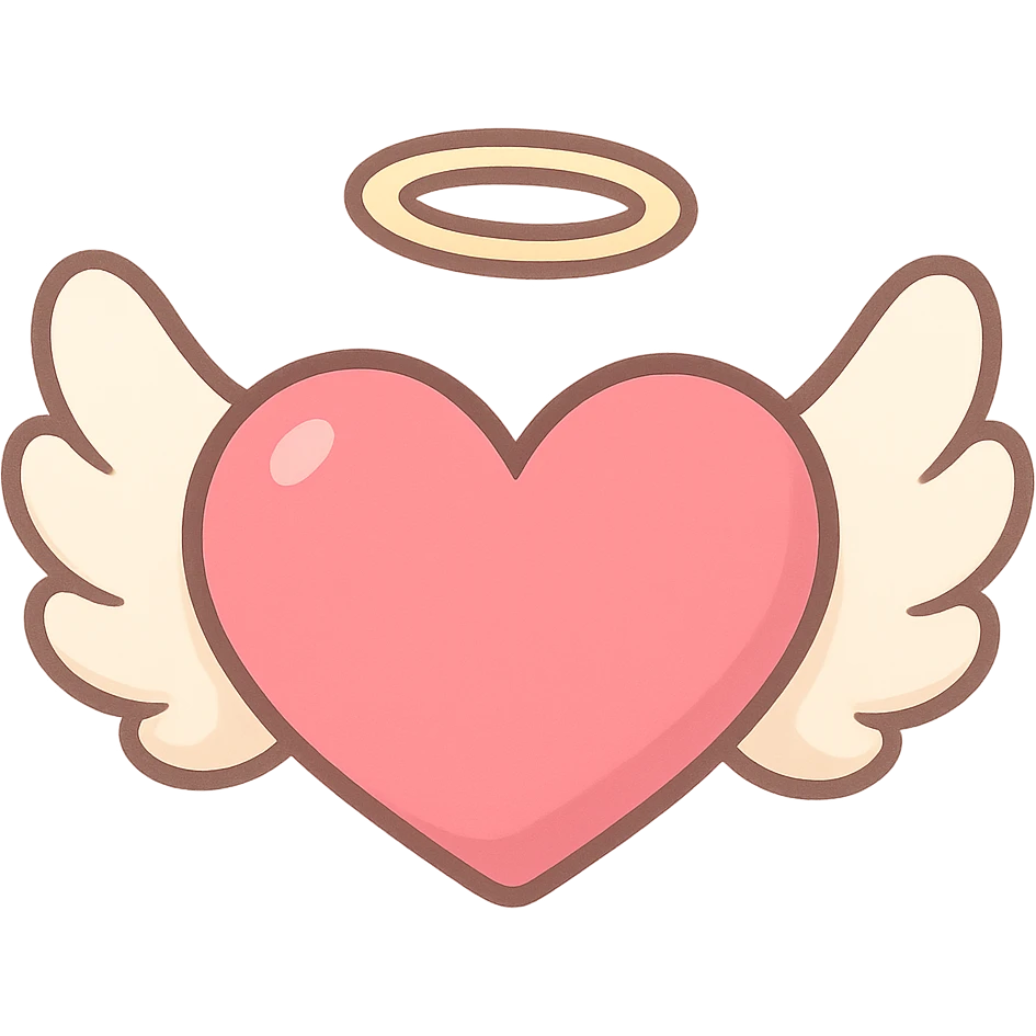 heart with angel wings emoji