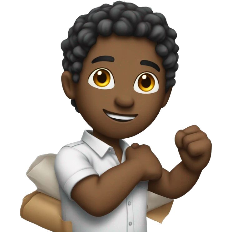 rolling up my sleeves for some work emoji