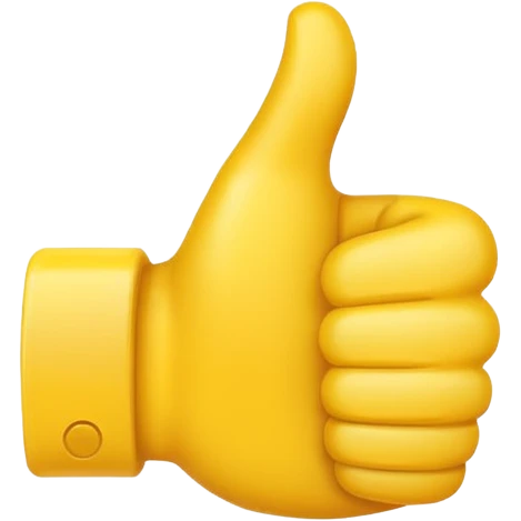 thumbs up emoji, positive and bold emoji
