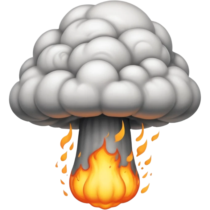 Mushroom cloud of nuke emoji