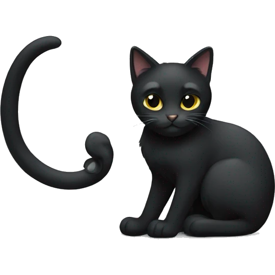 Black cat emoji