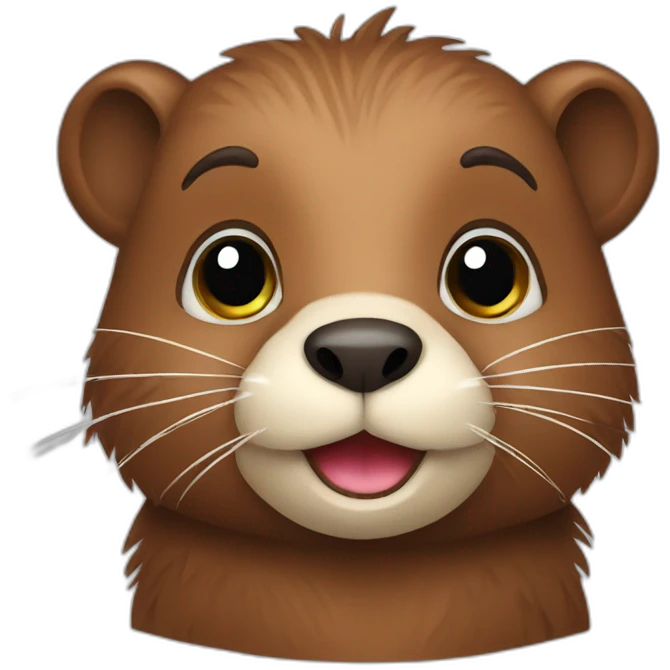 cute beaver emoji