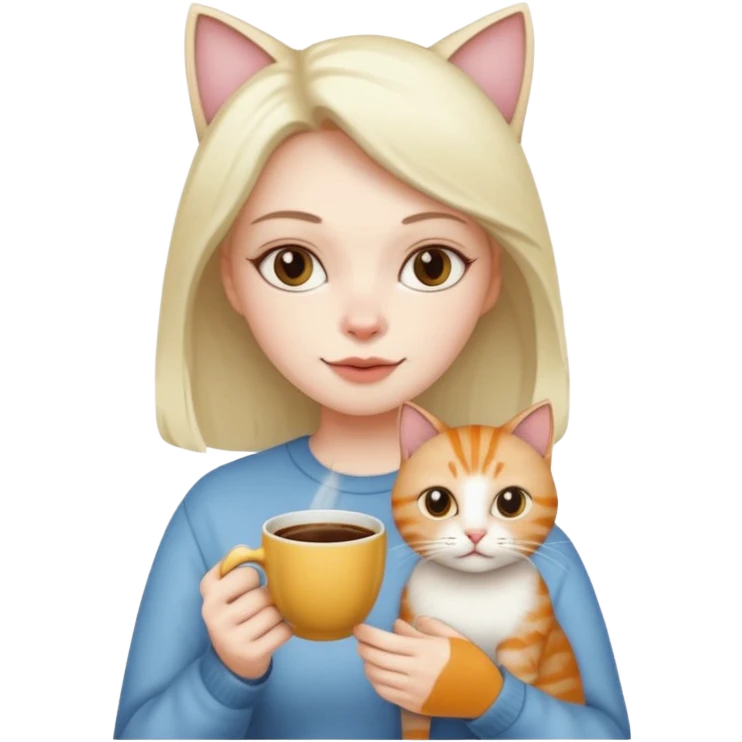 Coffeeand cats emoji
