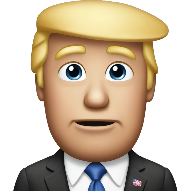 cutesy donald trump  emoji