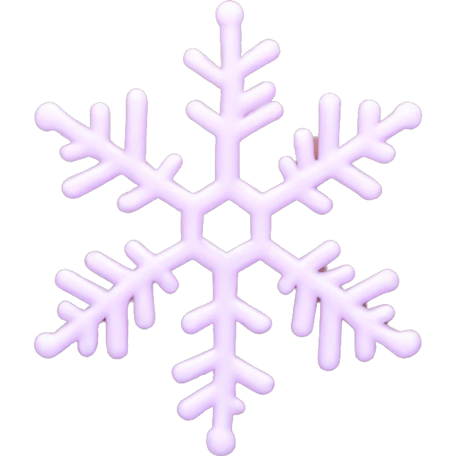 light pink snowflake emoji