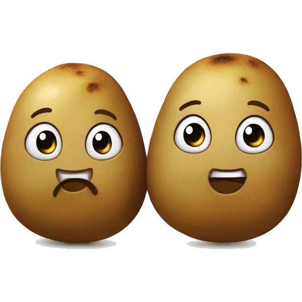 Two cute potatoes  emoji