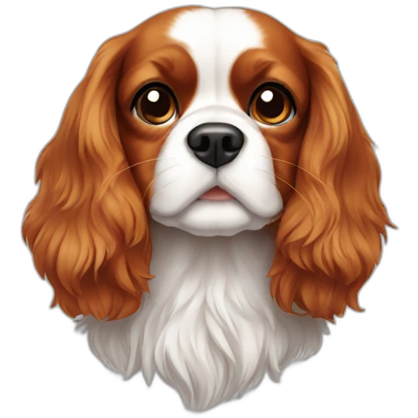 Un cavalier King charles emoji