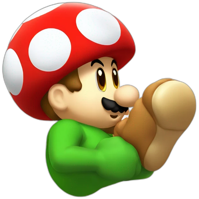Super mario foot emoji