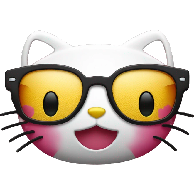 hellokitty on sunglass emoji