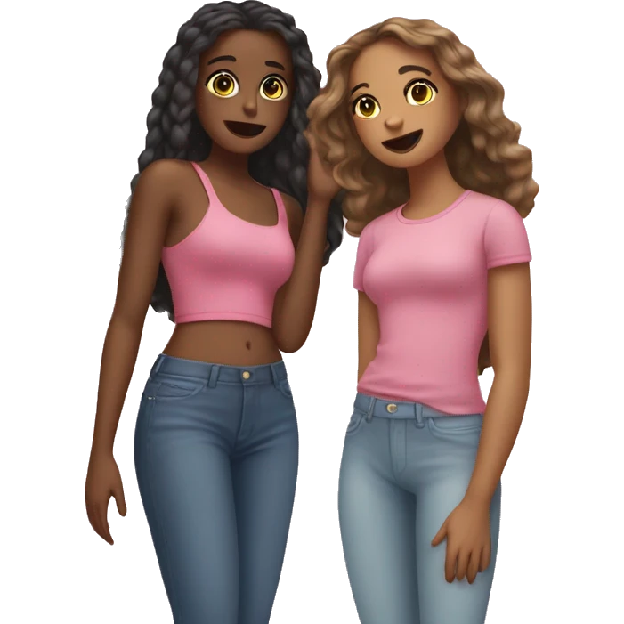 👯‍♀️ but with three girls emoji