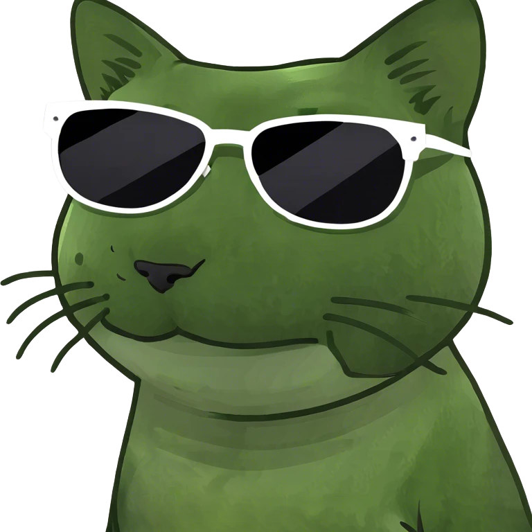 Cat with sunglasses emoji