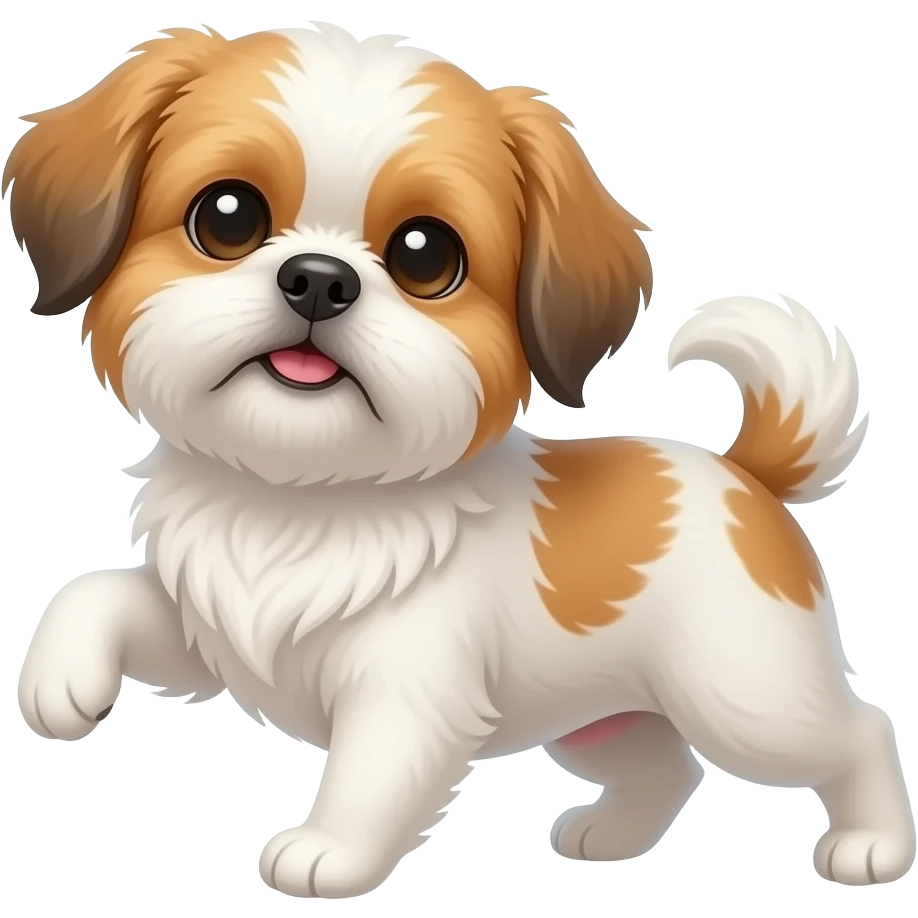 cute shih tzu dancing emoji