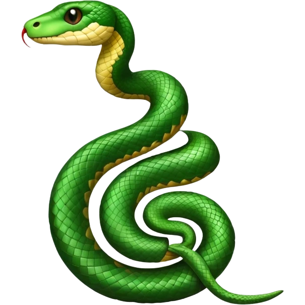 The letter S in the form of a snake. emoji