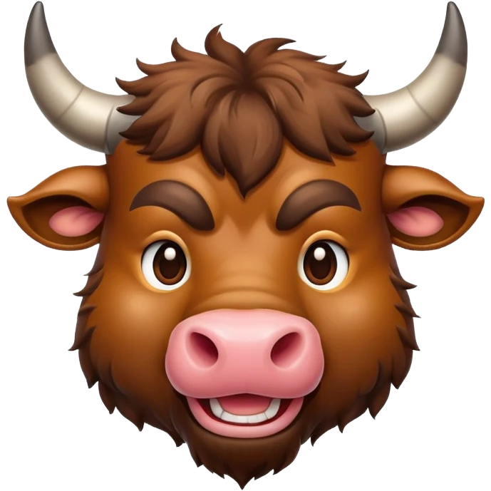smiling bull head emoji