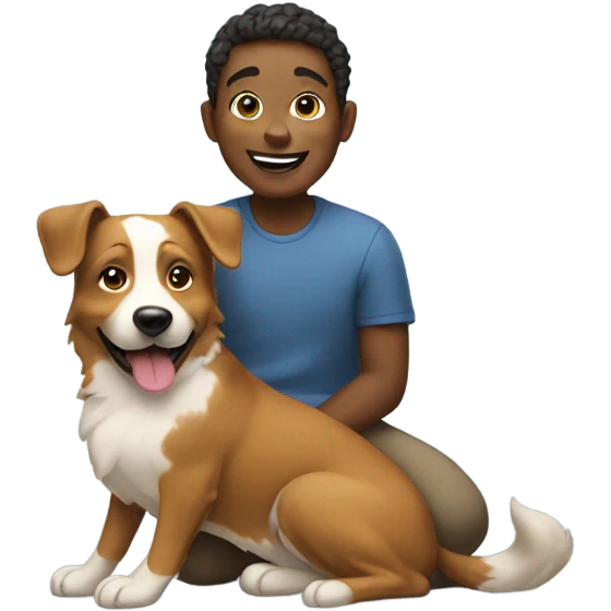 Me with a dog emoji