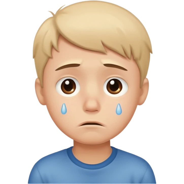 sad boy cartoon face expression emoji