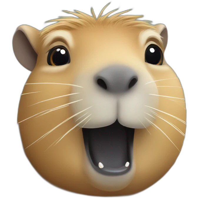 Capybara happy emoji