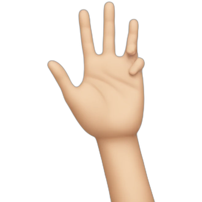hand taking emoji