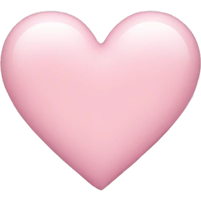 Light pink heart emoji