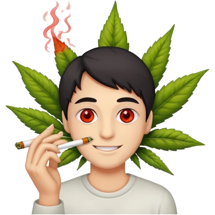 Smoking weed emoji