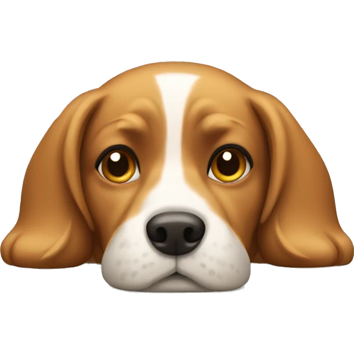 dog laying down emoji