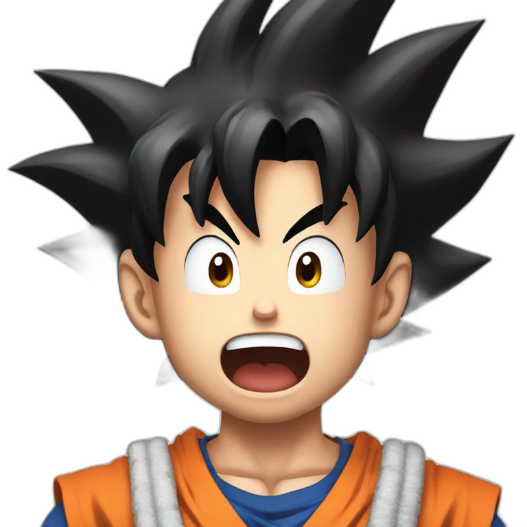 Son Goku shocked emoji