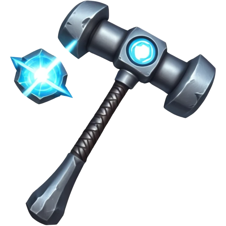 cosmic hammer, galaxy, star forging, eternal, godful emoji