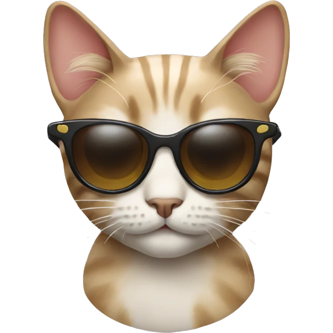Cat with sunglasses emoji