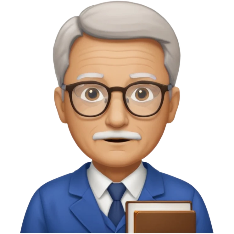 old male Librarian in foreign countries with glasses and librarian uniform emoji