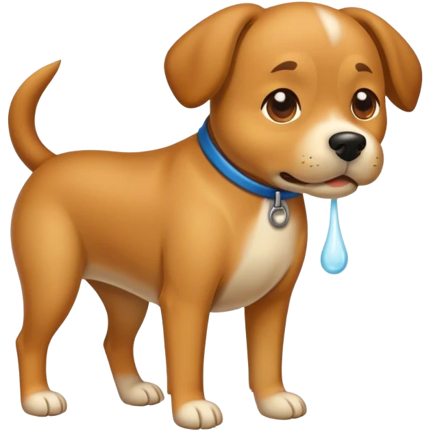 Dog peeing emoji
