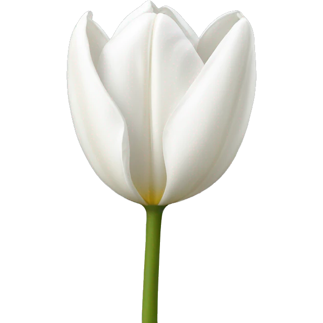 White tulipe emoji
