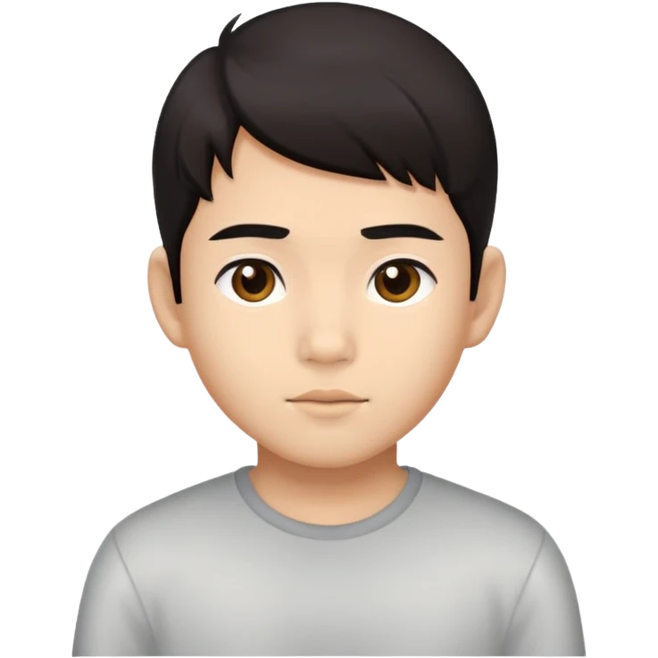 Asian descent boy face emoji