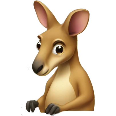 Kangaroo on a keyboard emoji