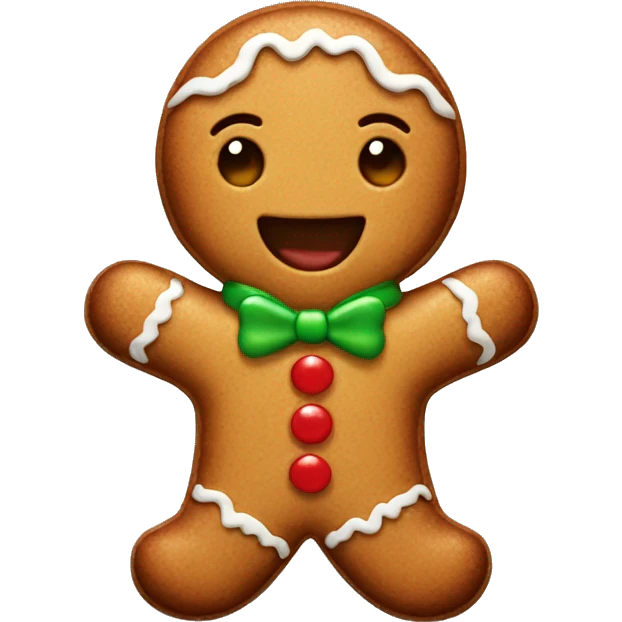 cute gingerbread man emoji