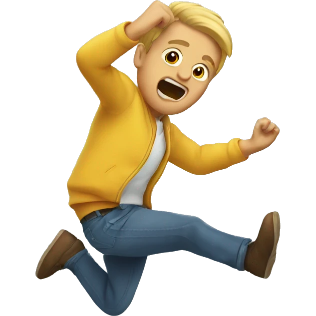 falling down  emoji