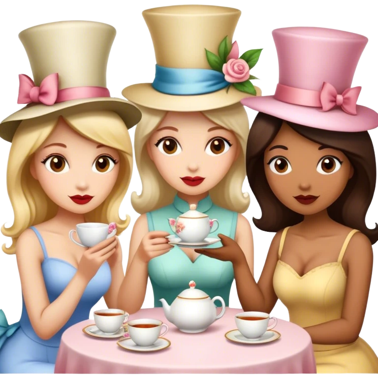 Tea-time-gossip emoji