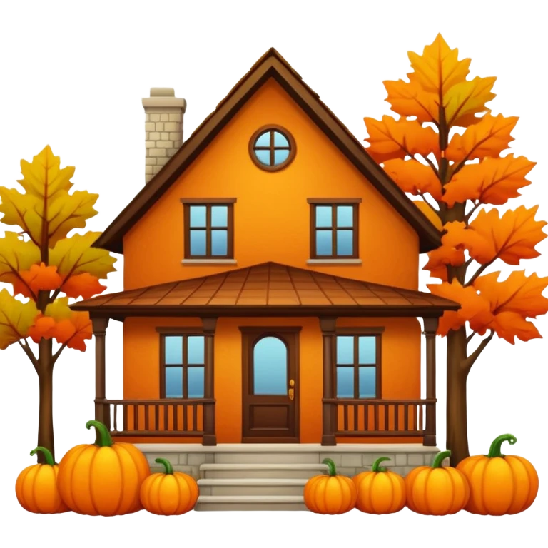 Fall home emoji