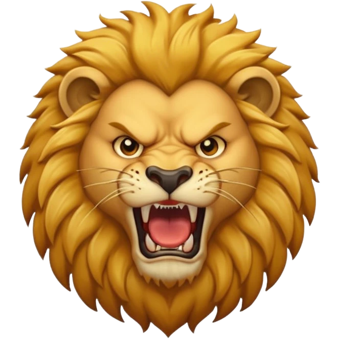 angry lion emoji