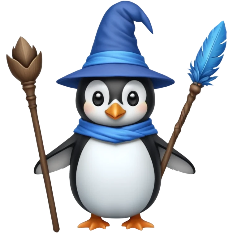 Penguin Wizard emoji
