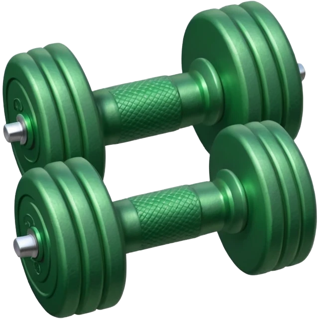 green dumbbell emoji